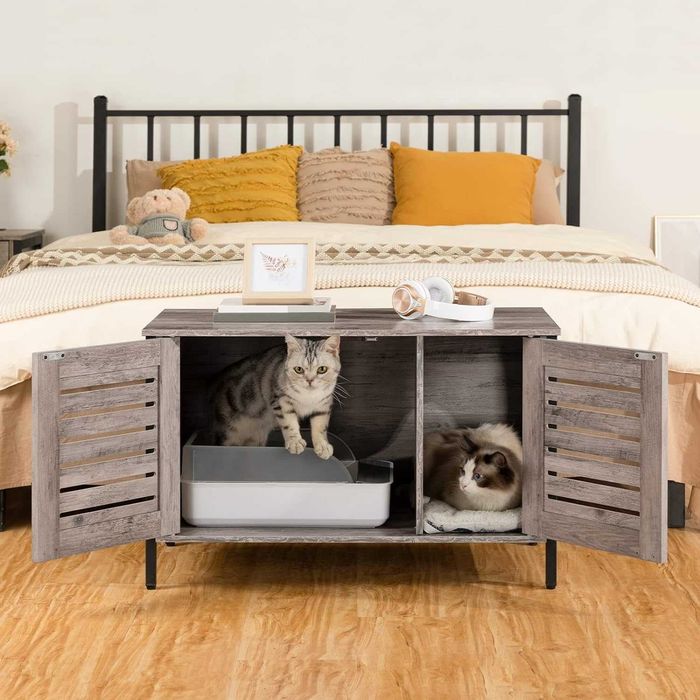 Armário para esconder caixa de areia gato / casota gato NOVOENVIOGRÁTI