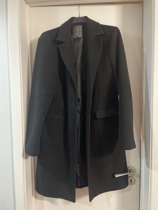 Casaco comprido preto Guess LX