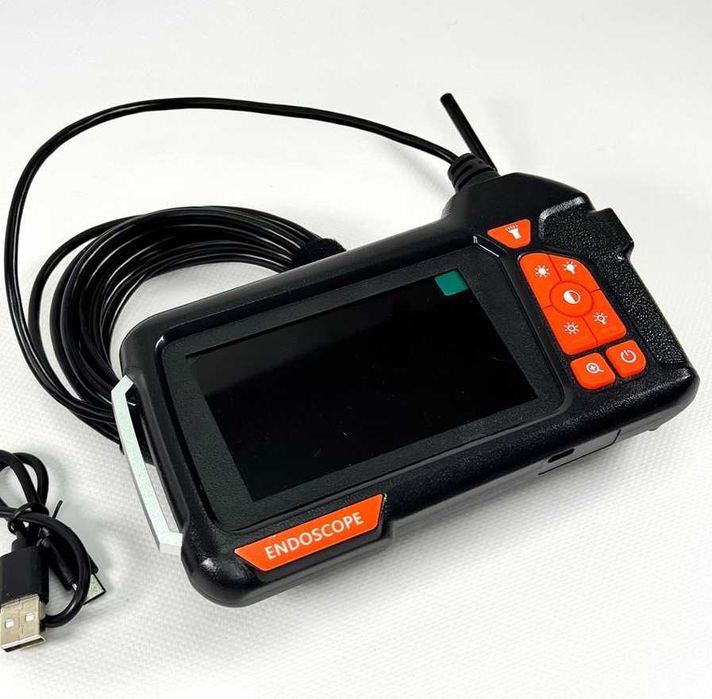 Ендоскоп з екраном 4.3" 1080P USB Камера гнучка бездротова 2 м для авто, техніки, труб, важкодоступних місць