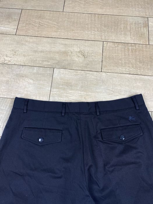 Etro mens navy cotton pants size 56 xl-xxl штани брюки чіноси