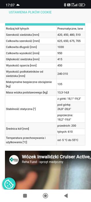 Wózek inwalidzki Cruiser Activ