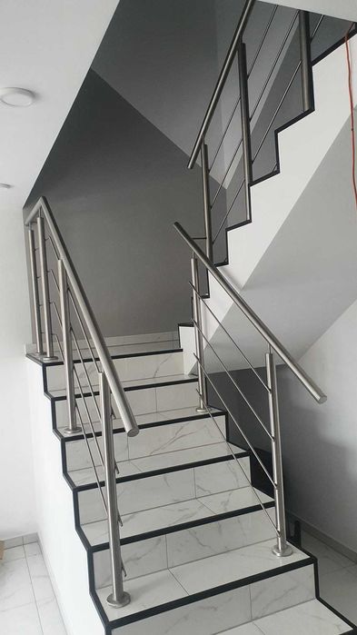 Balustrada nierdzewna balkonowa schodowa poręcze taras francuskie