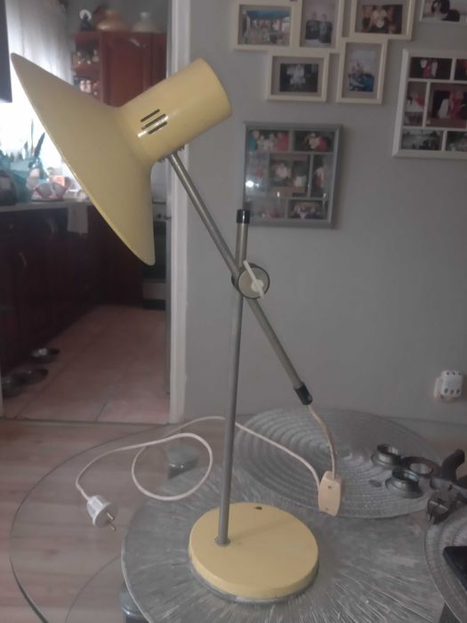 Lampka biurkowa Polam Poznań lata 60 PRL