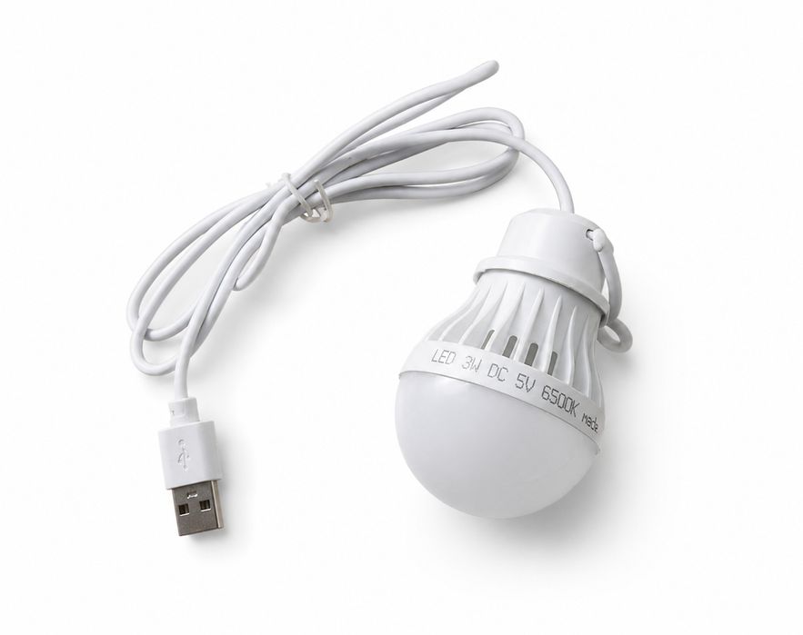 LED 3W, DC 5V, 6500K, USB живлення.