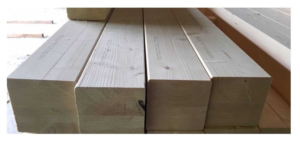 Kantówka Słup Belka Suszona Heblowana Gładka KVH 10x10cm 5m