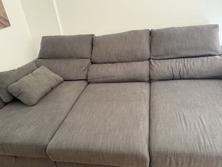 Sofá 3 lugares c/ chaise longue