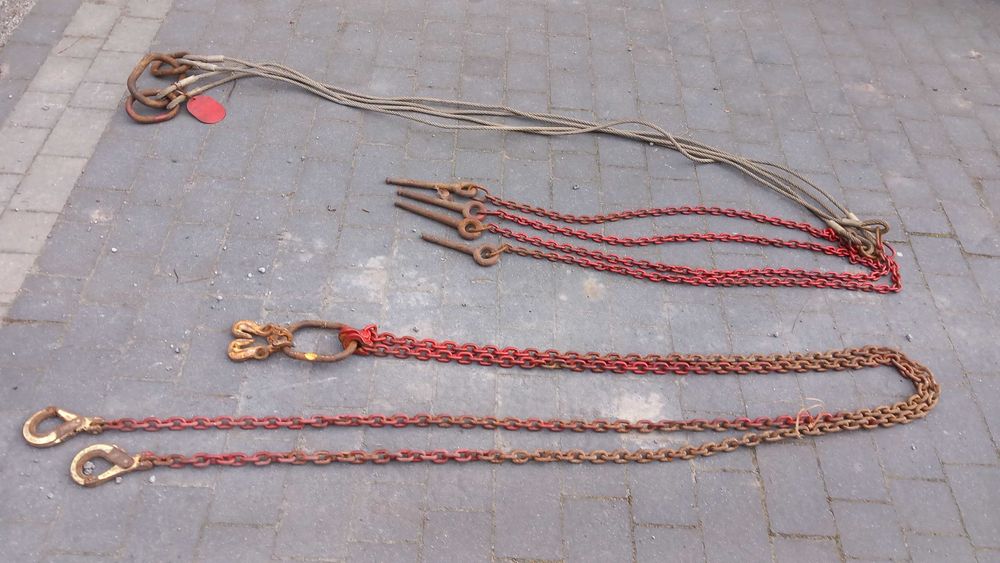 Holenderskie zawiesia łańcuchowe linowe 8m zawiesie 2-4-cięgnowe