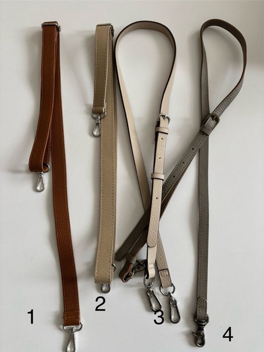 Шкіряні ремені для сумок