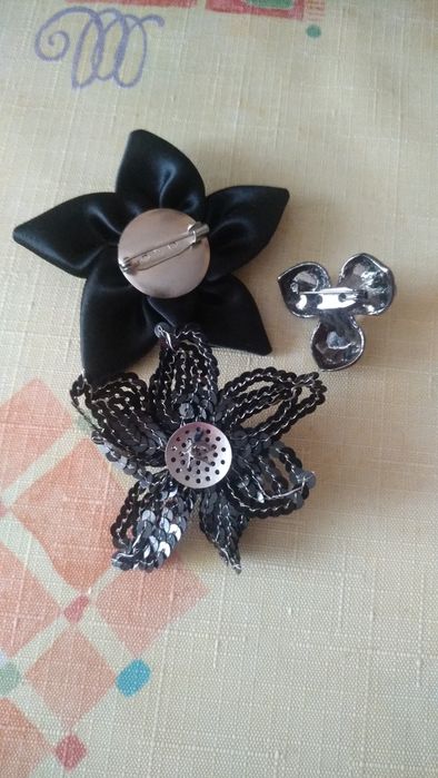 Оникс Натуральные бусы Брошки бижутерия