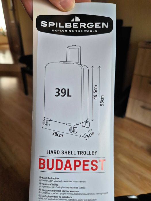 Walizka podróżna SPILBERGEN wzór BUDAPEST