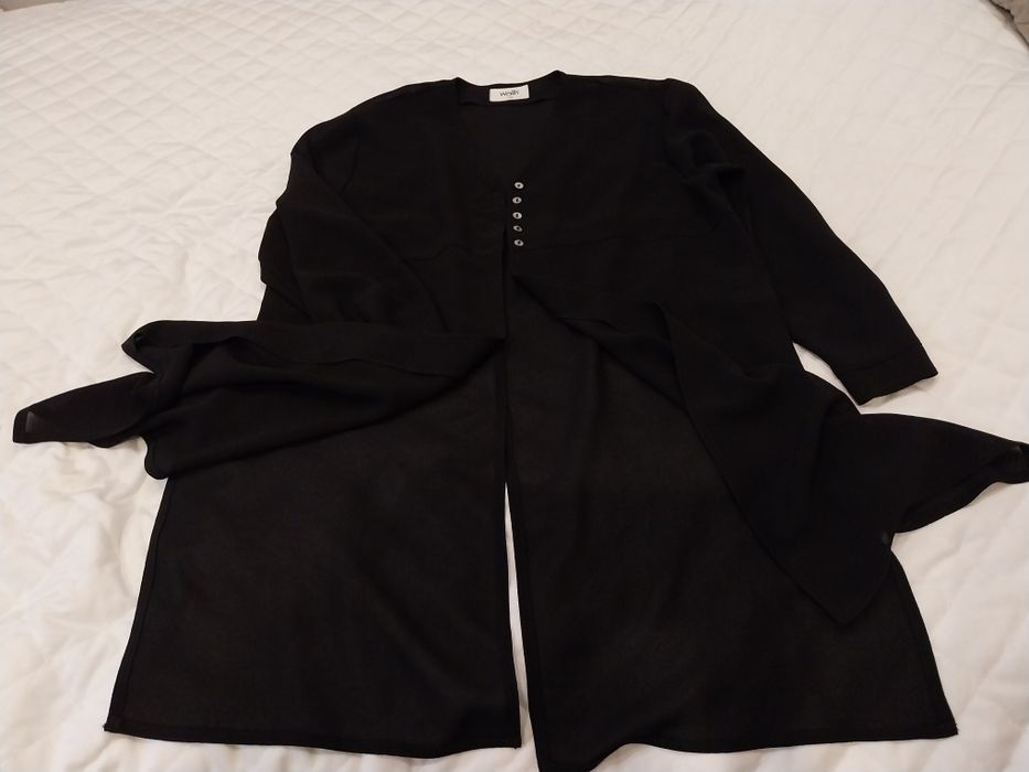 Żakiet narzutka damska w rozmiarze plus size