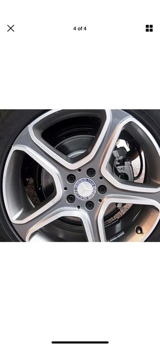 4 centros de jantes Mercedes 75mm