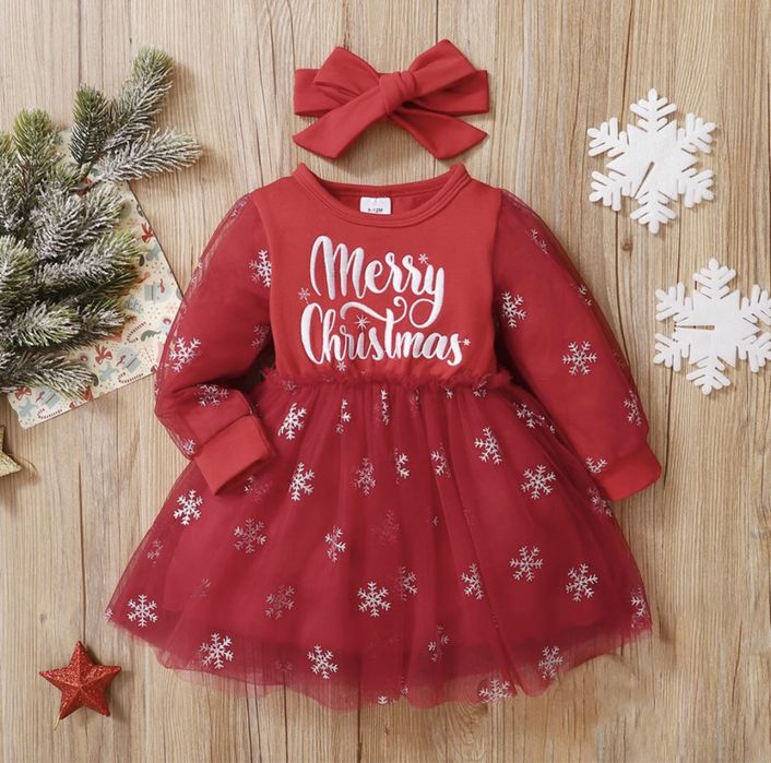 Продам новорічне платтячко на 9-12 міс.