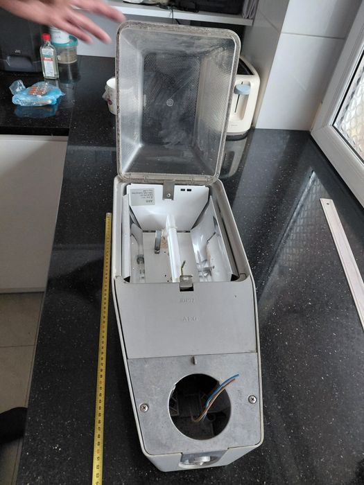 Vintage zabytek lampa uliczna z Holandii AEG