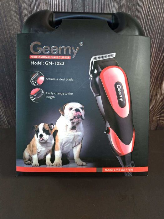 Крута машинка для стрижки кішок та собак Gemei GM-1023 в кейсі
