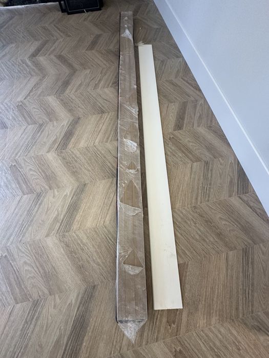 Плінтус мдф білий 15 см висотою