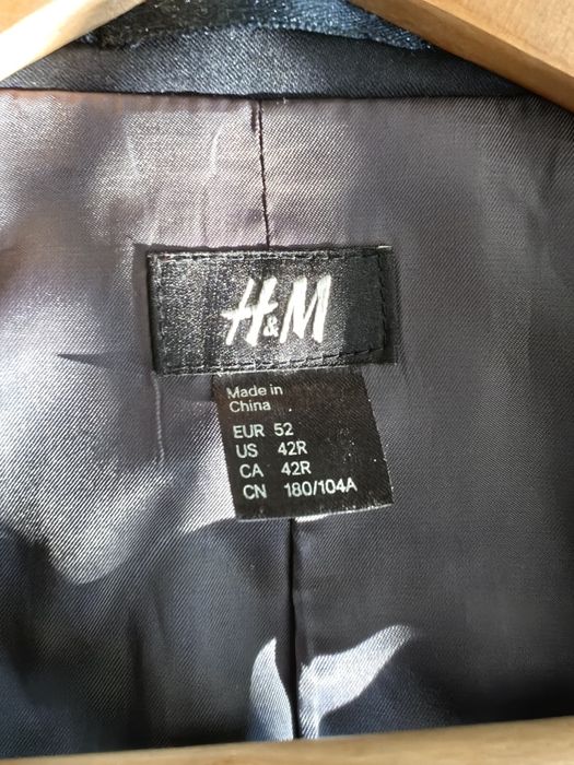 Marynarka męska H&M czarna 52 .