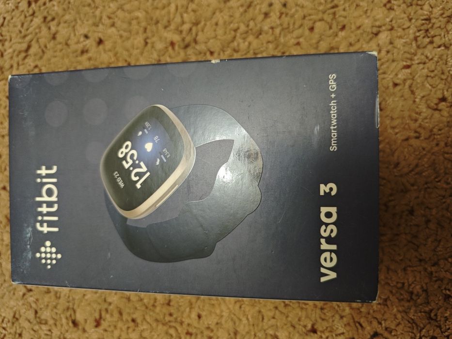 Смарт-годинник Fitbit Versa 3 Midnight/Soft Gold Aluminum (FB511GLNV)