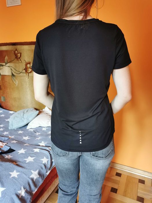 koszulka tshirt sportowa slim gym czarna