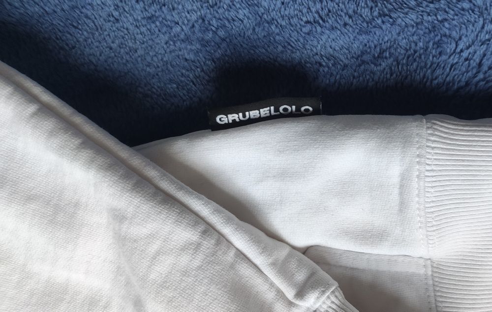 Bluza kangurka biała Grube Lolo M/L
