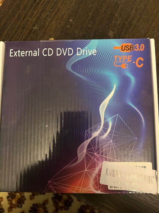 BUNUD Zewnętrzny napęd CD DVD, USB 3.0 i Type-C przenośny nagrywarka C