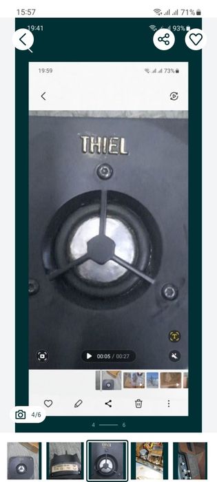 Thiel cs3.6динамикВ.Ч  tandberg 74b