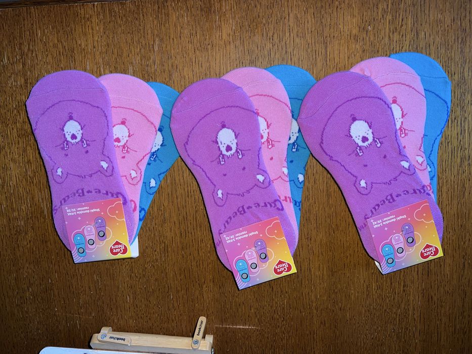 Skarpetki stopki Care Bears 3 po 3 sztuki rozmiar 39-42