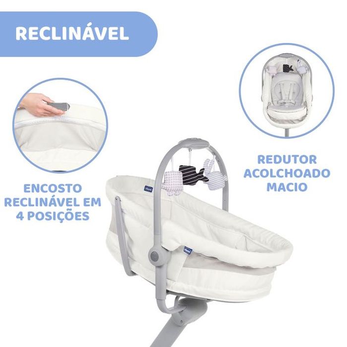 CHICCO BABY HUG 4 EM 1 AIR berço e cadeira de alimentação