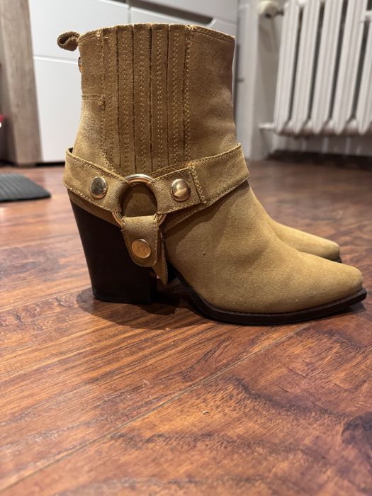 Skórzane kowbojki Steve Madden