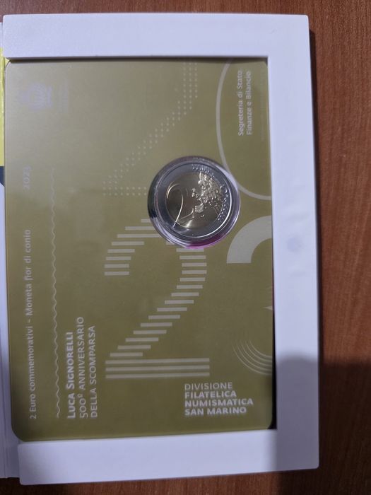 Moeda comemorativa de 2 € emitida pela República de San Marino em 2023