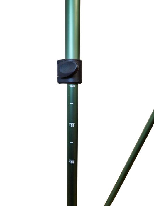 Pastorał myśliwski kraczka, 4 nogi, 2 punkty podparcia (zielony)–CELNA