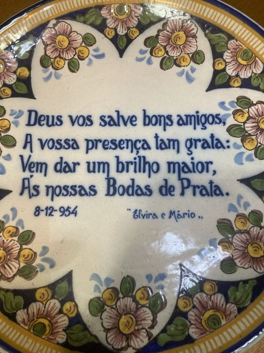 Pratão falante em faiança Cavaco