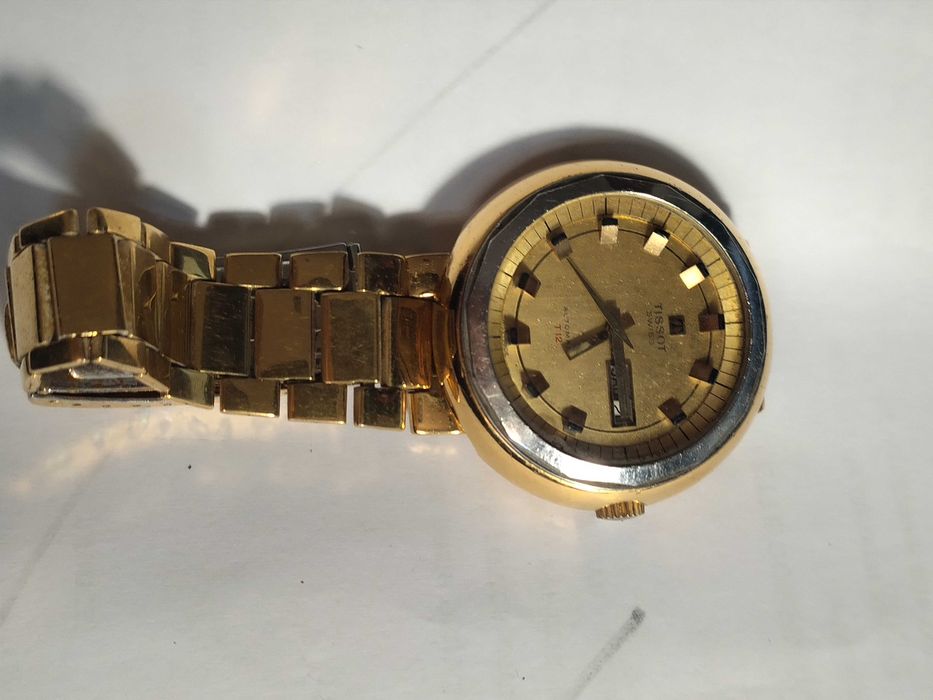 Relógio De Pulso Tissot Swiss Automático T12 Caixa Contraste PL