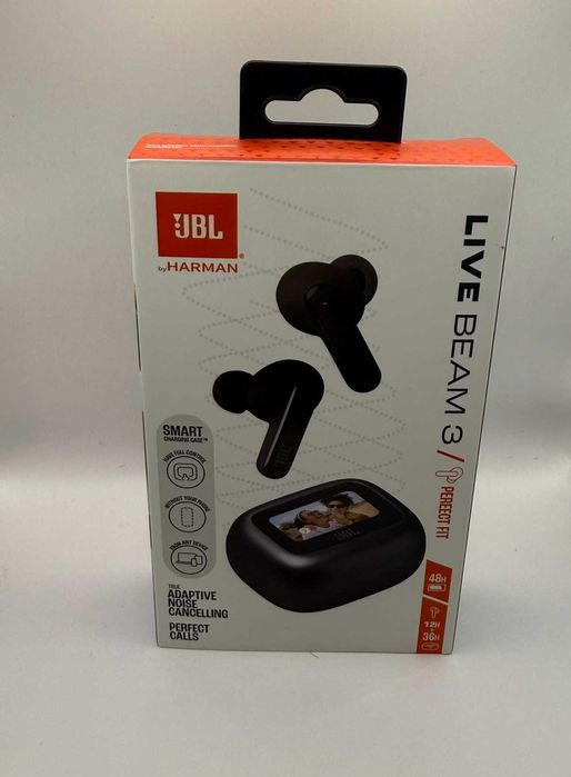 Навушники Bluetooth JBL LiveBeam 3 Black з LED дисплеєм