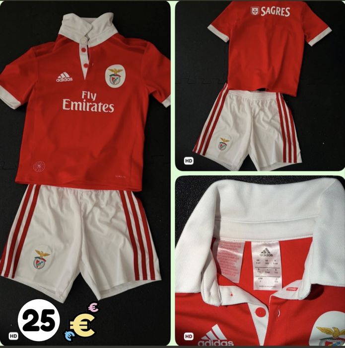 Equipamento benfica criança