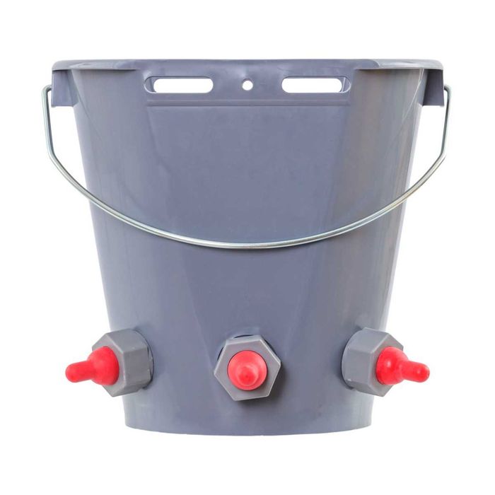 Wiadro laktacyjne dla jagniąt i koźląt. 3 smoczki, 8 litrów