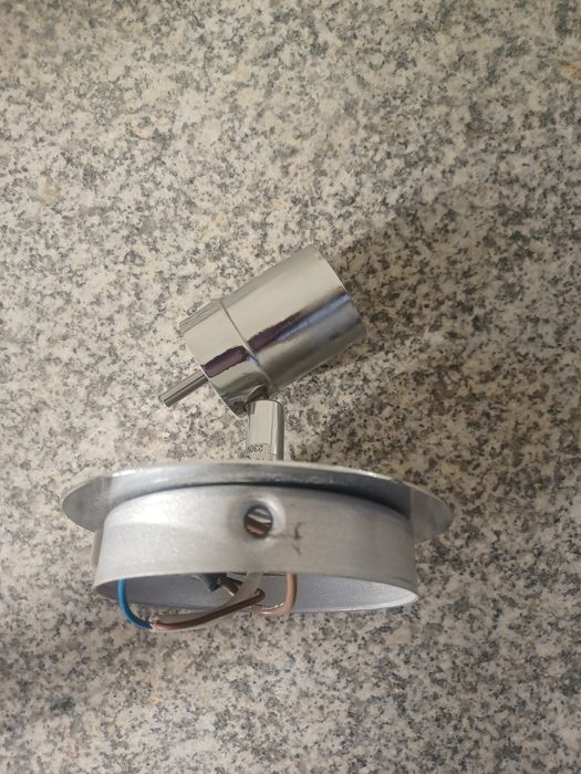 Chrome-plated spotlight