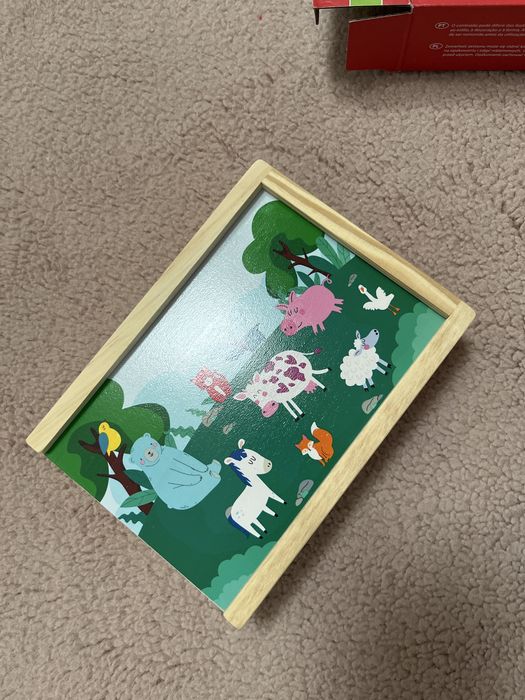 Playland Drewniana gra edukacyjna Domino