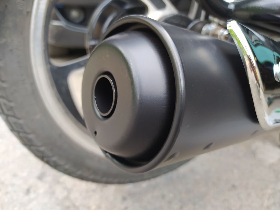 Глушник мопеда Альфа, Дельта, Актив 110/125 куб чорний