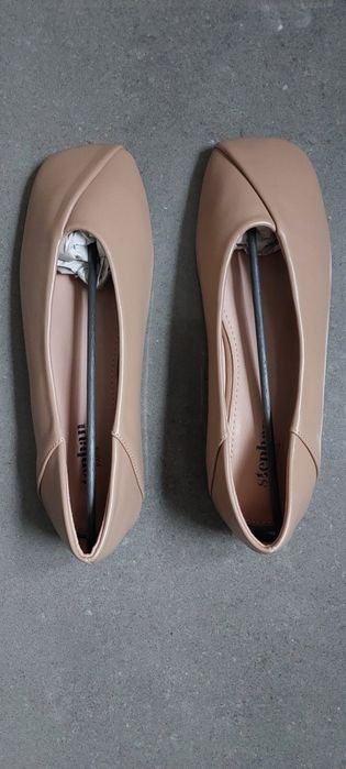 Buty balerinki kolor fango
