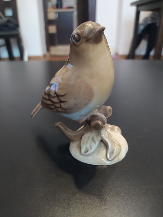 Ptaszek porcelanowa figurka