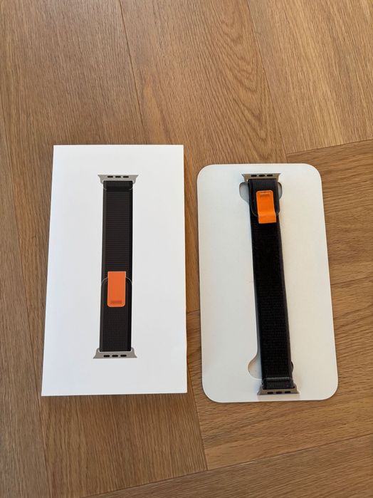Oryginalny pasek Apple Watch Ultra Black GRAY Trail Loop