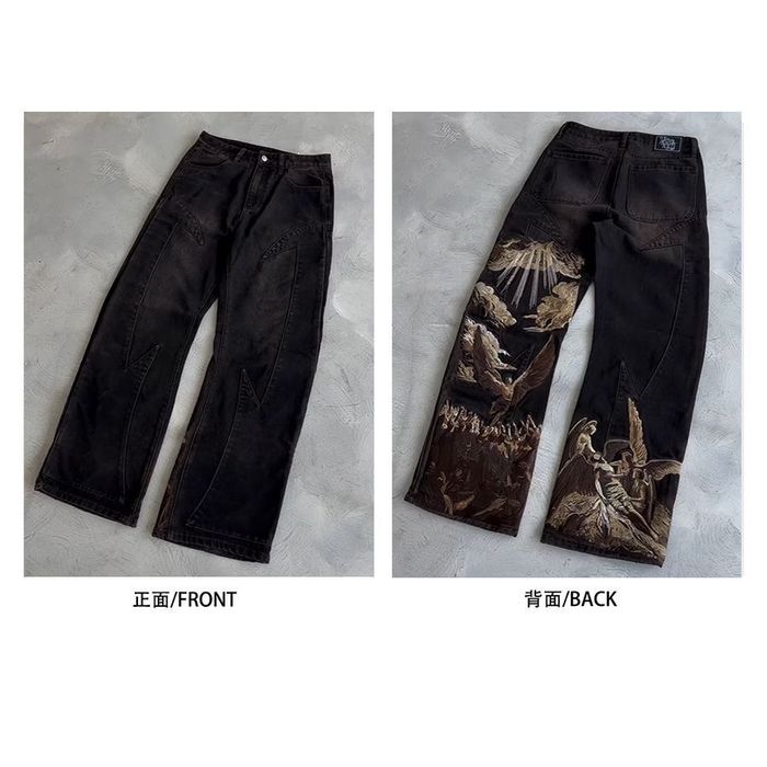 Джинси сакура/широкі джинси