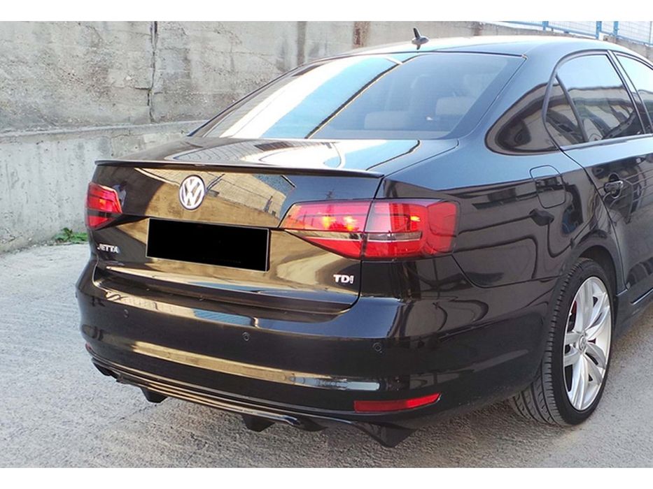 Volkswagen Jetta 2014-2018 Задній дифузор DPT (чорний глянець)