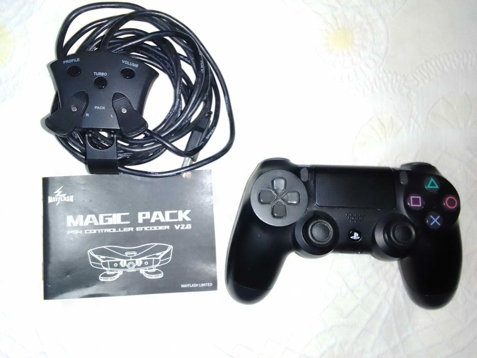 Comando Ps4 + Magic Pack para a Ps4, Ps3 e Pc
