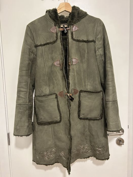 Casaco veludo verde