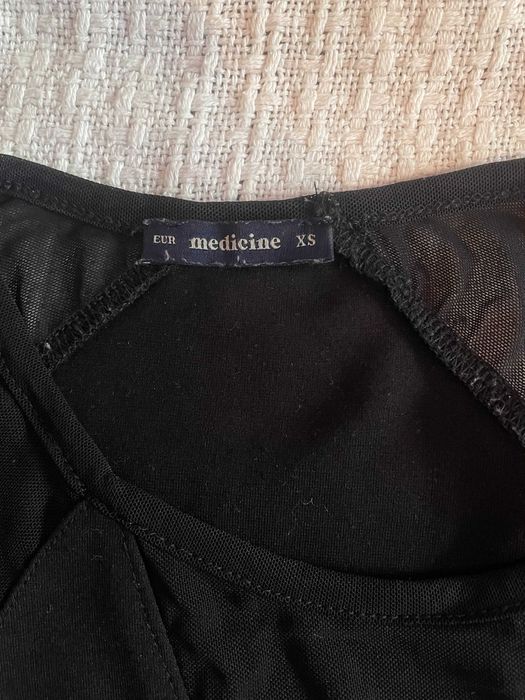 Sukienka Medicine– r. XS (rozciągliwa), czarna, transparentne wstawki