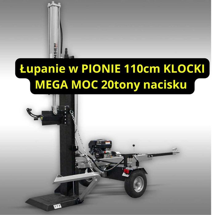 OKAZJA! 22 tony łuparka pionowa mobilna spalinowa Niemiecka JANSEN