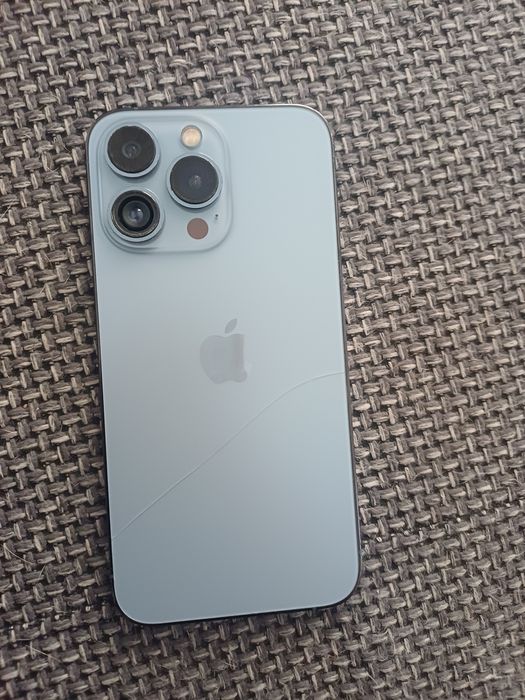 iPhone 13 Pro Max 256GB Sierra Blue - pęknięte plecki / bateria 75%