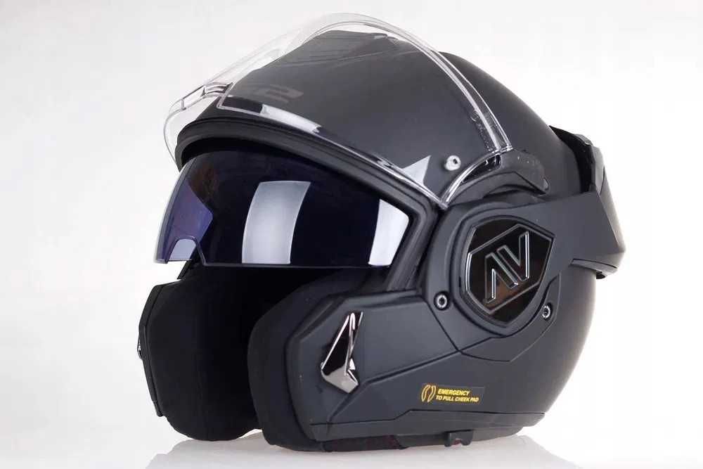 Nowy Kask szczękowy LS2 FF906 ADVANT czarny mat